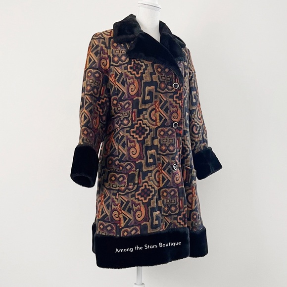 Exceptionally Rare 70s Vintage Tapestry Coat ASO Phoebe Buffay in Friends - Picture 10 of 14